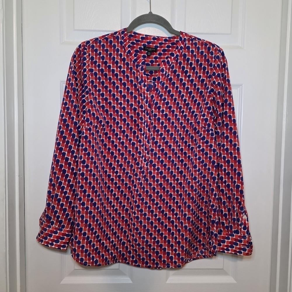 Talbots Multicolor Tunic Long Sleeve MP